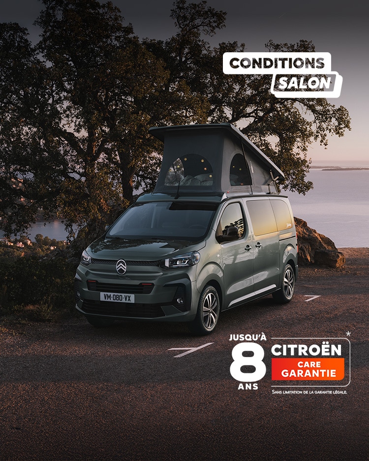 Citroën Holidays parke dinf front of the sea