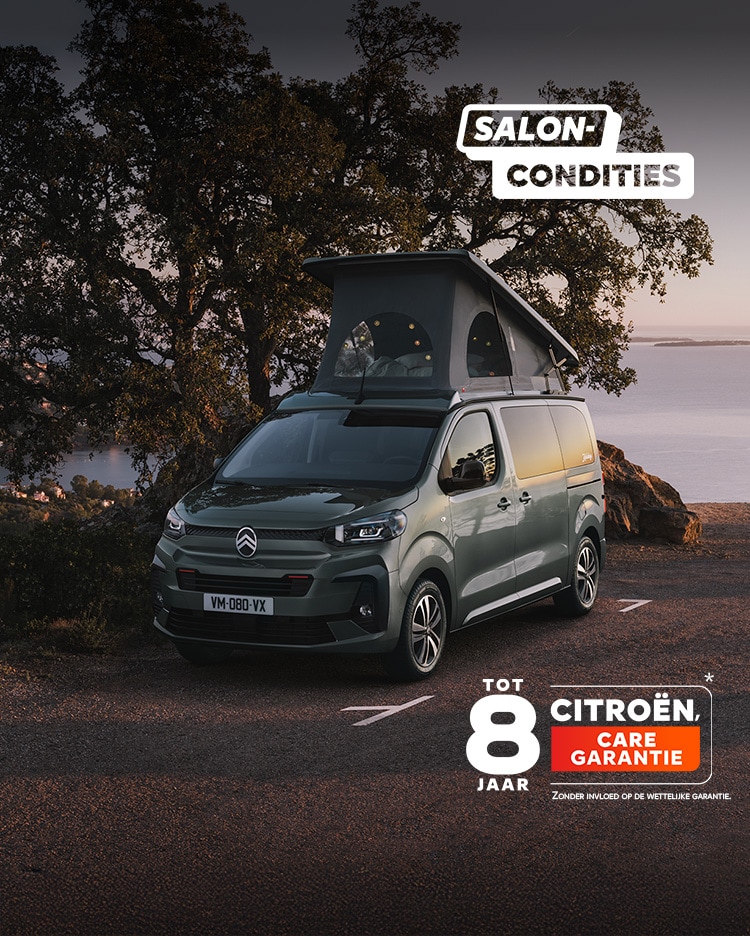 Citroën Holidays parke dinf front of the sea