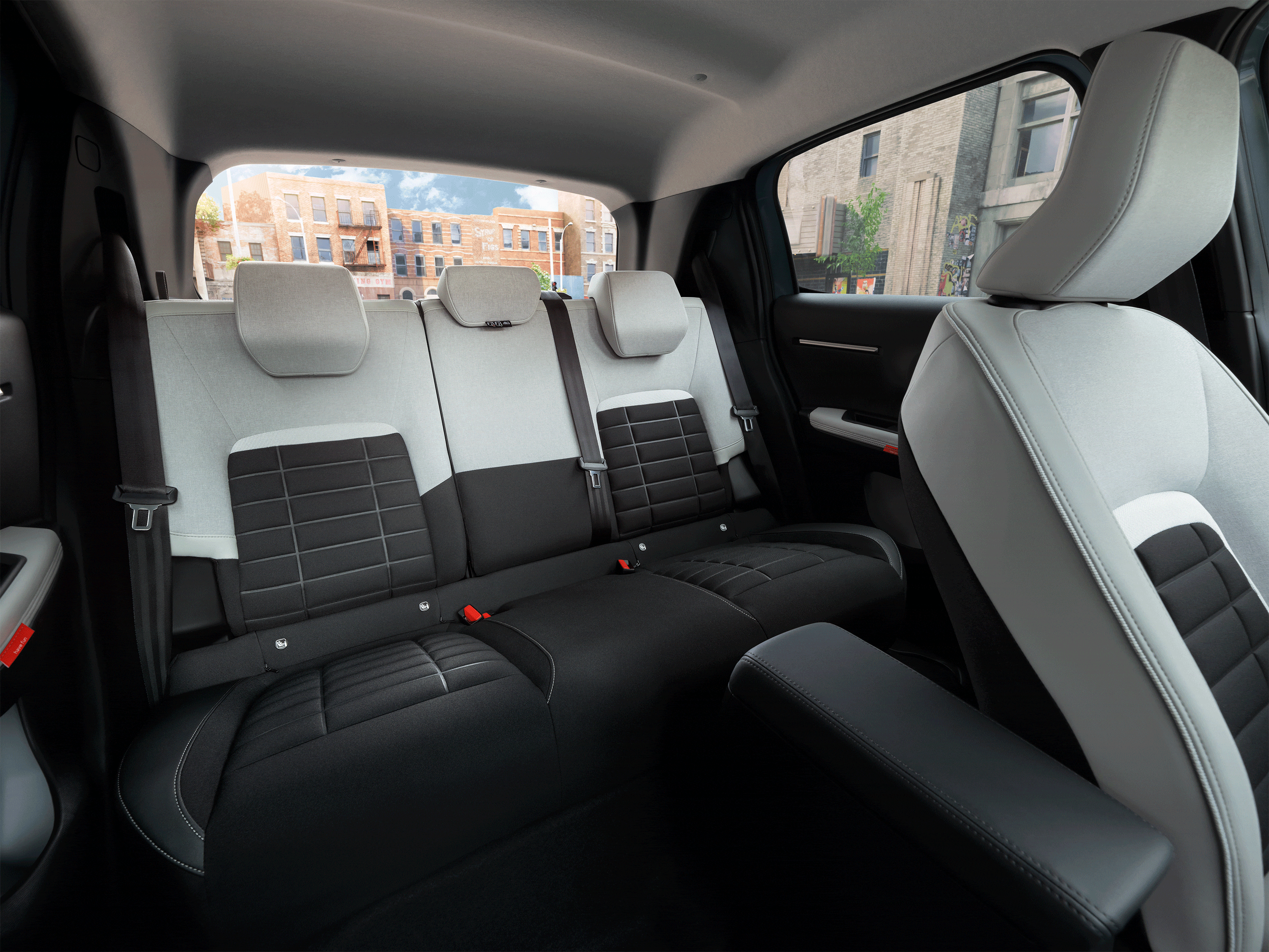Interieurweergave van de Citroën C3 compacte wagen benadrukt het comfort van de stoel voor soepelere, betaalbare dagelijkse mobiliteit.