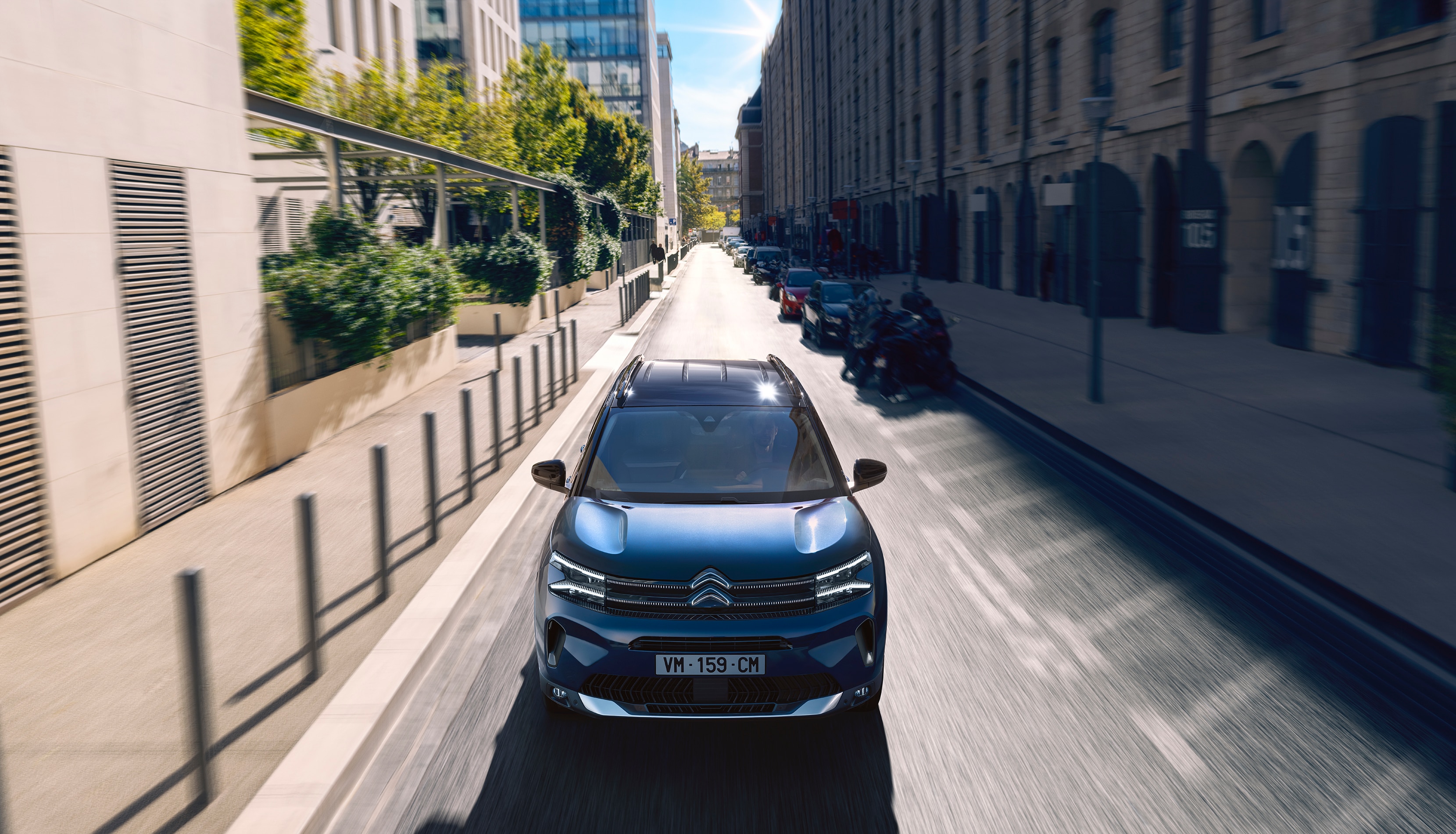 C5 Aircross on the road